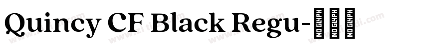 Quincy CF Black Regu字体转换
